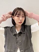 リッカ ミューク たまプラーザ(lycka mjuk)&nbsp;グレージュカラー内巻きボブ