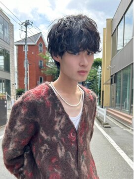 キュー(Cue_) 無造作メンズマッシュ×王道メンズパーマ