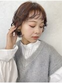 ボブパーマ くせ毛風パーマ 似合わせカット
