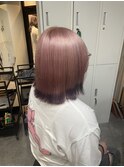 #黒髪#ボブルフ#ネビージュ#小顔#ワンレン