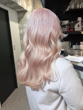 ペレ 栄店(PELE) デザインカラー/レイヤーカット/ウェットヘア/オリーブベージュ