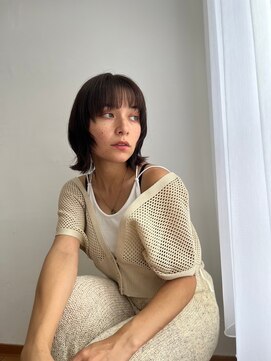 サンクチュアリー ウィズ コネクト(Sanctuary with connect) 顔まわりレイヤー×外ハネ