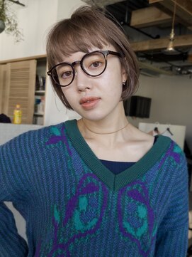 ディッセンバー 神宮前(December) ラベンダーベージュ / ワイドバング / ボブ/ボブパーマ