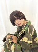 タイトショート×ナチュラルブラウン