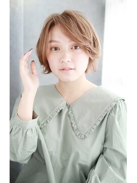 シュシュット(chouchoute) ワンレンボブルフ小顔ネビージュブリーチ縮毛矯正黒髪質改善/118