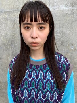 バブルス 所沢店(BUBBLES) モード×黒髪ストレート