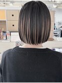 ハイライトベージュボブ