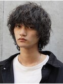 波巻きスパイラルパーマウルフパーマ波巻きウルフマッシュウルフ