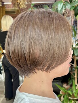 ヤード 藤沢(YARD) オリーブベージュ×丸みショート【藤沢駅/藤沢】