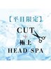 平日限定【新規】似合わせカット+極上ヘッドスパ￥8360→￥5852