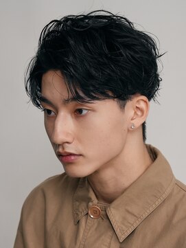 レタッチバイフィフス(RETOUCH by fifth) 原宿スパイラルパーマオールバックルーズパーマ大人ビジネスヘア