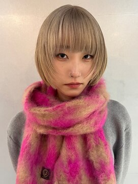 ナループロアボタン(Nalu pu loa BOTAN) ボブ/ボブレイヤーカット/ブロンドベージュ