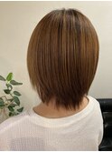 自然なツヤ感の大人ストレートボブ　＃袋井駅＃愛野駅＃縮毛矯正