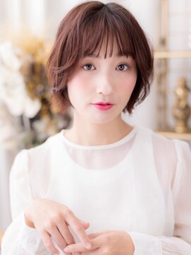 カバーヘア ブリス 戸田公園西口店(COVER HAIR bliss) ミルクティーピンクくせ毛風ハッシュカットb戸田公園20代30代