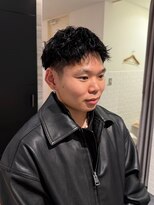 エイゾー(EIZO)&nbsp;【清潔感】セット簡単メンズショートパーマ/直毛改善/朝ラクUP