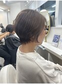 大人可愛いひし形シルエットショート