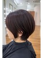 ミヤコウシティ美容室&nbsp;ツヤ感ショートカット、赤みを少し足して最強ツヤ感カラーです！