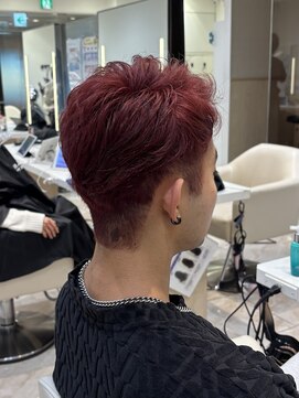 ケンジ 平塚 アネッタ(KENJE annetta) 【ダブルカラー】艶髪ワインレッド