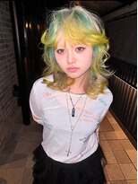 ヌル 原宿店(Null) セクションカラー/ルーツカラー/ブリーチデザインカラー/ウルフ