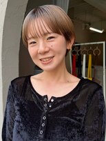 ホヌン 茅ヶ崎(Honnun) 【20代30代40代】大人可愛い◇艶ハイトーンマッシュショート