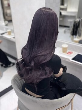 ジェム リット(GEM lit) 色落ちまで綺麗なダークラベンダー/ケアブリーチ/名古屋