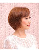【CHICCA 千葉中央店】フェミニン×ショートボブ(横)