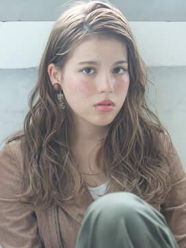 ソーコ 渋谷(SOCO) 【SUN】ワンサイドかきあげバレイヤージュカラーエフォートレス