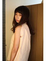 キャリ(CALI)&nbsp;斜めバングが可愛い外ハネセミディ≪CALI・田町・三田・美容室≫
