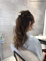 アーサス ヘアー デザイン 石岡店(Ursus hair Design by HEADLIGHT) ハーフアップ×シアベージュ