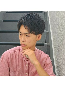 エストアール フクオカ 福岡博多店(est-r. Fukuoka) ツーブロック×ワイルドアップバング