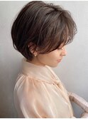 【久場】絶壁解消!!丸みショート×薄めバング　 20代30代40代