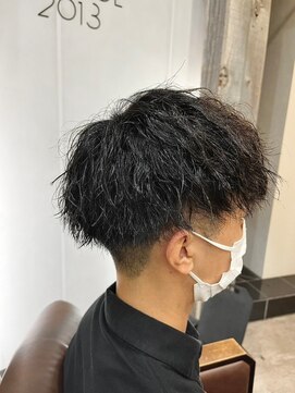 ナンバー エミライ 溝の口(N° emirai) 爽やかツーブロック無造作ツイストスパイラルパーマ