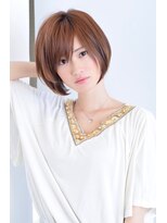 クレドガーデン 綾瀬店(CRED GARDEN)&nbsp;大人可愛い20代30代40代黒髪前下がりひし形小顔ショートボブ50