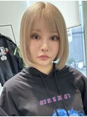 縮毛矯正/髪質改善トリートメント/ボブヘア/ミディアムヘア