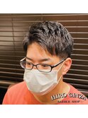 清潔感◎メンズショート×前上げ刈り上げスタイル