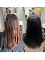 ミントリーフ(Mint leaf)&nbsp;髪質改善トリートメント【カラーエステ】　ヘッドスパ付