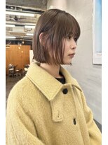 ニール 名古屋 伏見 丸の内(NEELU)&nbsp;【Nee__rie】1ブリーチで作る、まろやかボブ