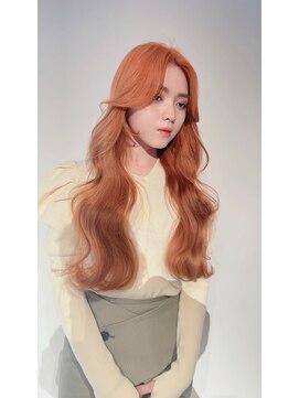 バイオレット 表参道店(Violet) オレンジカラーで韓国アイドルヘア
