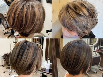 ヘアリゾート フロム ココ(HairResort fromCoCo)の写真/ダメージを気にせず脱白髪染め★気になりだした白髪も白髪ぼかしやハイライトでお洒落にしっかりカバー♪