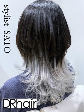 ディーアール(DR) デザインハイトーン×ウルフカット