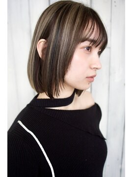 アール 北千住店(ar) ハイライト×ボブ/アッシュ/グレーカラー[北千住]