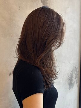 ニュイ(NUIT) インナーカラーイヤリングカラーダブルカラーベージュカラー韓国