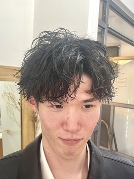 メゾン(Maison) ハーフアップバングシャドウパーマ韓国マッシュダウンパーマ