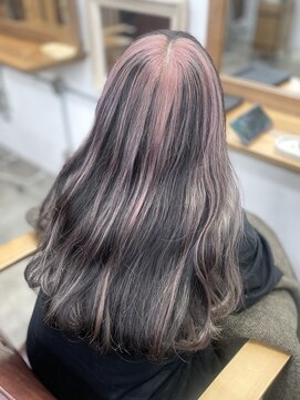 リッカ(RICCA) 【ダブルカラー】ホワイトピンク×グレージュ×ホワイトベージュ