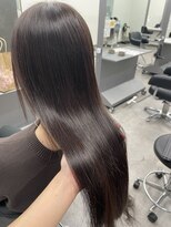 ガルボヘアー 桟橋店(garbo hair)&nbsp;アッシュブラウン高知美容院オイルカラーツヤ髪