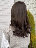 オリーブグレージュカラー 20代30代 ロング 髪質改善 20代30代