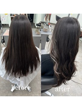 ガルボヘアー 桟橋店(garbo hair) プルシールエクステ インナーカラー 20本 シルバーグレー