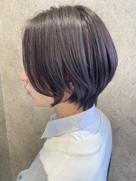 ガーデンエス 府中店(GARDENes) 【紫カラー】【ショートボブ】