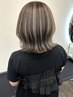 【ケアブリーチ込み】ハイライト＋髪質補修カラー　￥19500