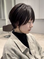 ケリーアン 太田(kelly.un)&nbsp;ショートボブスタイル / 透明感ブラック / 大人ショート / 群馬